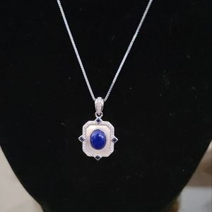 Sterling Siver Lapis Lazuli Pendant